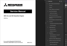 FG50C MITSUBISHI Gas Lp Pnuematic Tire Forklift Service Pdf #3