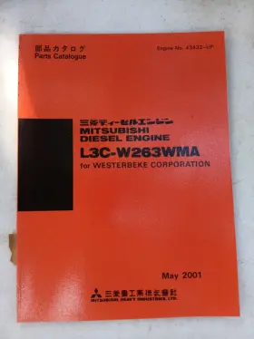 L3C-W263WMA MITSUBISHI Diesel Engine Catalogue Manual Paper