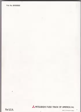 MH998808 MITSUBISHI Fuso Fg Owners Manual #2