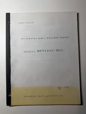 MPT080G-M0L MITSUBISHI Trash Pump Catalog Diagrams