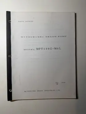 MPT100G-M0L MITSUBISHI Trash Pump Catalog Diagrams