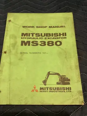 MS380 MITSUBISHI Hydraulic Excavator Service Repair Manual