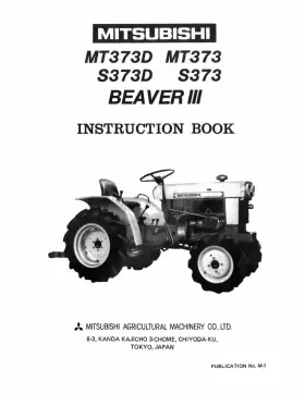 MT373D MITSUBISHI Beaver Tractor Owners Instruction Manual #2