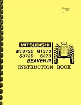 MT373D MITSUBISHI Beaver Tractor Owners Instruction Manual