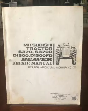 S370D MITSUBISHI Tractor Workshop Repair Manual Beaver