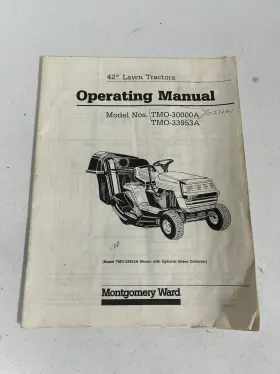 TMO-33953A MONTGOMERY WARD Lawn Tractor Operators Manual