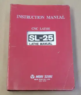 SL-25 MORI SEIKI Instruction Manual Cnc Lathe