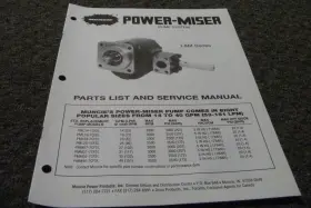 PMM27-7CFSL MUNCIE Power Miser Pump Service Manual Xz
