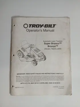 F-000719L MURRAY Troy Lawn Mower Tractor Bronco Physical