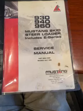 000-12909 MUSTANG Skid Steer Loader Service Repair Manual Pdf