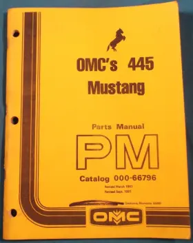 000-66796 MUSTANG Owatonna Skid Steer Loader Manual Book