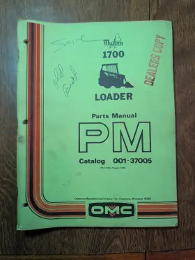 001-37005 MUSTANG Omc Owatonna Skid Steer Loader Manual Copy