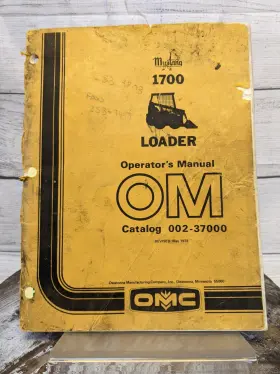 002-37000 MUSTANG Omc Owatonna Skid Steer Loader Owners