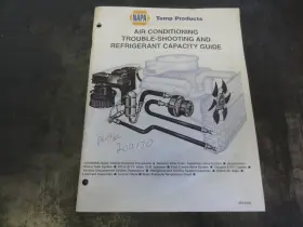 475-8123 NAPA Air Conditioning Trouble Shooting Refrigerant