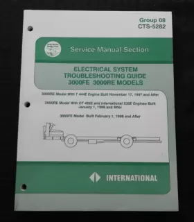 3000RE NAVISTAR International Electrical Troubleshooting