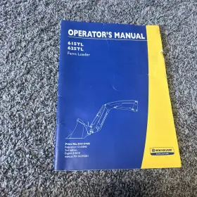 625TL NEW HOLAND Farm Loader Operators Manual