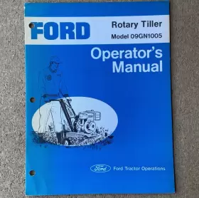 09GN1005 NEW HOLLAND Ford Rotary Tiller Operators Manual Se