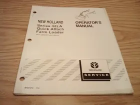 32LA NEW HOLLAND Operators Manual Farm Loader