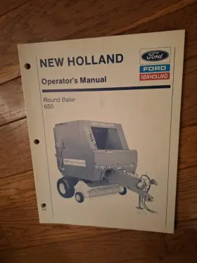 42065020 NEW HOLLAND Round Baler Operator Manual