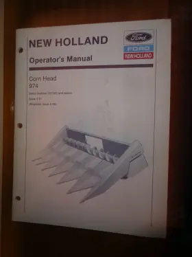 42097416 NEW HOLLAND Sperry Operators Manual Corn Head
