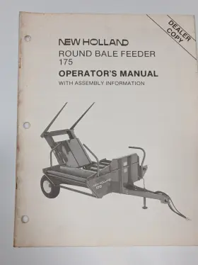 43017510 NEW HOLLAND Sperry Round Bale Feeder Operators