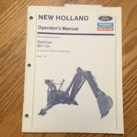 43650152 NEW HOLLAND Backhoe Operators Manual Operation