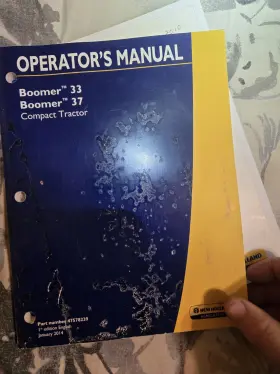 47578239 NEW HOLLAND Boomer Tractor Operator Manual