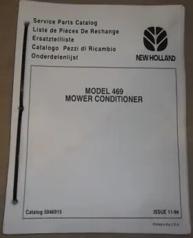 5046915 NEW HOLLAND Sperry Mower Conditioner Book Manual