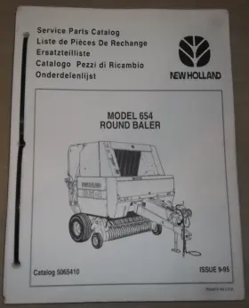 5065410 NEW HOLLAND Sperry Round Baler Manual Book Catalog