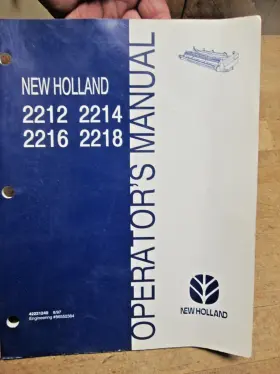 599678 NEW HOLLAND Header Windrower Operators Manual