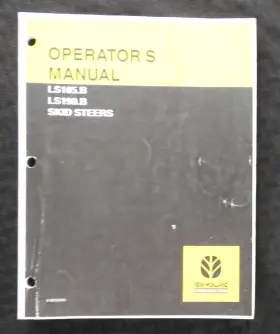 6-82030 NEW HOLLAND Skid Steer Loader Tractor Operators