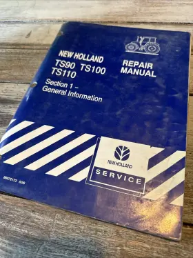 86572173 NEW HOLLAND Tractor General Service Repair Manual