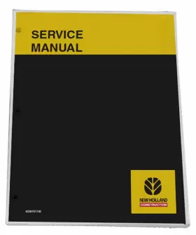 8661172601R0 NEW HOLLAND Excavator Service Manual Repair Book
