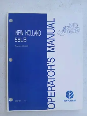 87047104 NEW HOLLAND Loader Manual Operator