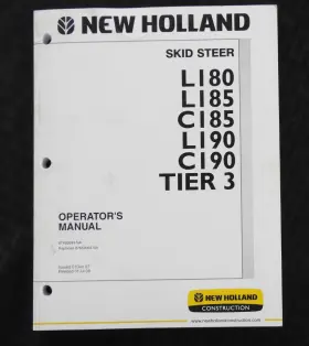 87493849 NEW HOLLAND Skid Steer Loader Tractor Operators