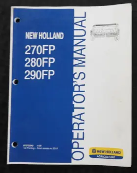 87575343 NEW HOLLAND Forage Harvester Fp Head Header Manual