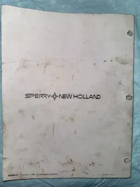 892-3-3M-1083A NEW HOLLAND Sperry Harvester Manual Operator #2 892-3-3M-1083A NEW HOLLAND Sperry Harvester Manual Operator #2