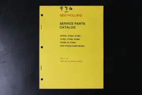 974W6-40 NEW HOLLAND Service Catalog Corn Heads Manual