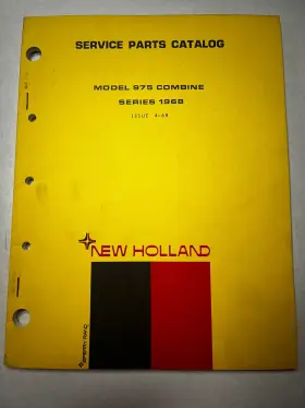 975-68-2M-4-68W NEW HOLLAND Combine Catalog