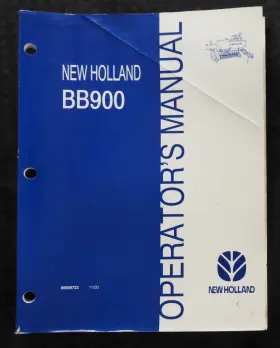 BB900 NEW HOLLAND Baler Operators Manual