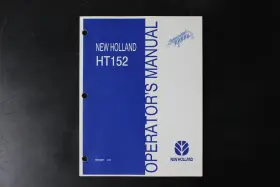 HT152 NEW HOLLAND Operators Manual Book