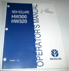 HW320 NEW HOLLAND Propelled Windrower Operators Manual