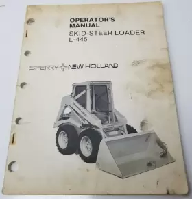 L-445 NEW HOLLAND Sperry Skidsteer Loader Operators Manual