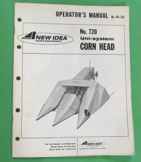 163-985785 NEW IDEA Uni Corn Head Operators Manual