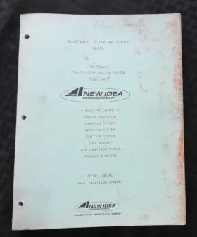 702D NEW IDEA Power Unit Service Manual
