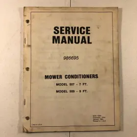 986695 NEW IDEA Mower Conditioners Workshop Service Repair