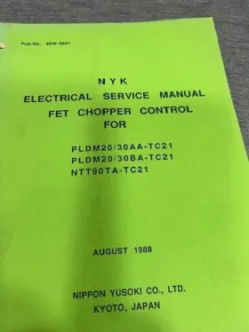 NTT90TA-TC21 NIPPON Nyk Yusoki Electrical Service Manual Fet #2
