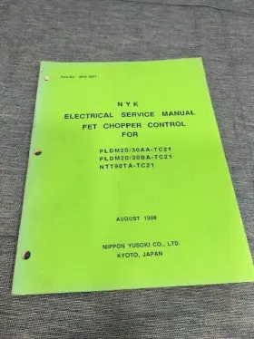 NTT90TA-TC21 NIPPON Nyk Yusoki Electrical Service Manual Fet