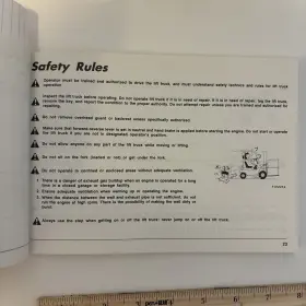 KCH01 NISSAN Forklift Operators Manual #3