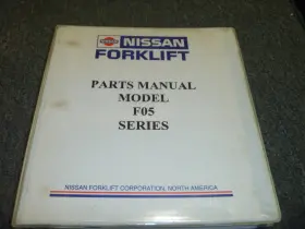MF05N50TU NISSAN Forklift Lift Catalog Manual Xz